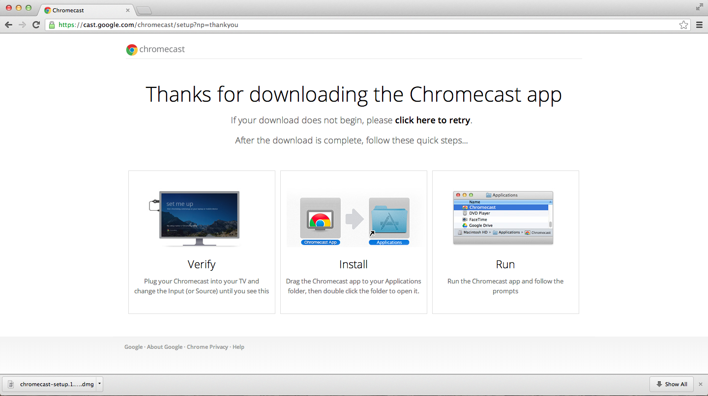 Chromecast Setup For Mac